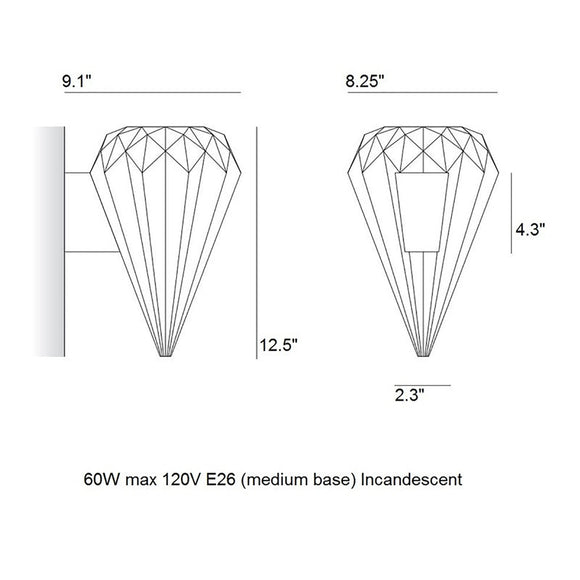 Hatton 3 Wall Light