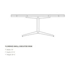 Florence Knoll Executive Desk
