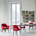 Saarinen Executive Arm Chair with Wooden Legs