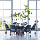 Saarinen Executive Armless Chair with Wooden Legs