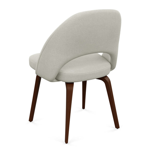 Saarinen Executive Armless Chair with Wooden Legs