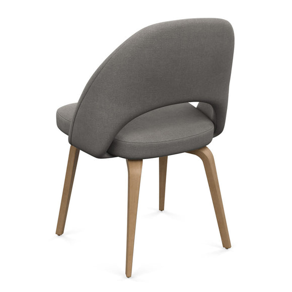 Saarinen Executive Armless Chair with Wooden Legs