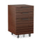 Corridor Mobile File Pedestal  option 6507 CWL - Chocolate Stained Walnut