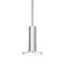 Cielo Three Light Chandelier  option Satin Aluminum Lights with Grey Cord