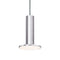Cielo Five Light Chandelier  option Satin Aluminum Lights with Grey Cord
