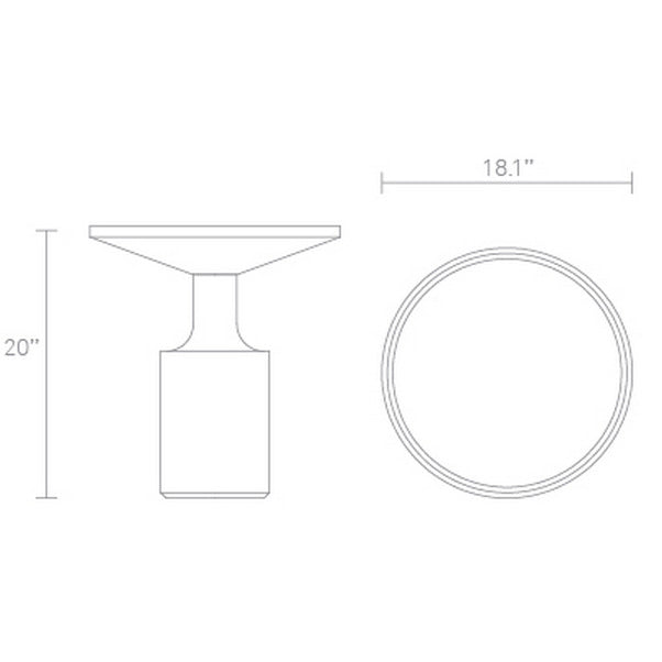 Turn Tall Side Table