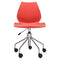 Maui Swivel Adjustable Chair  option Scarlet Red