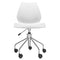 Maui Swivel Adjustable Chair  option Zinc White