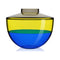 Shibuya Vase  option Smoke-Yellow-Blue