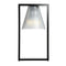 Light-Air Sculpted Table Lamp  option Black - Crystal