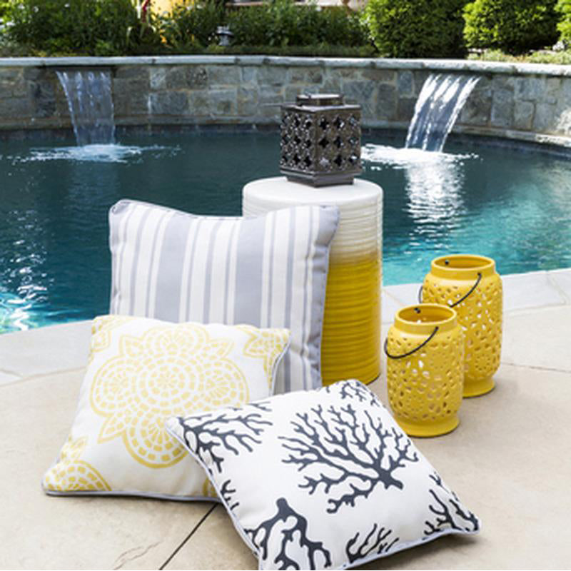 Waverly Ceramic Outdoor Stool