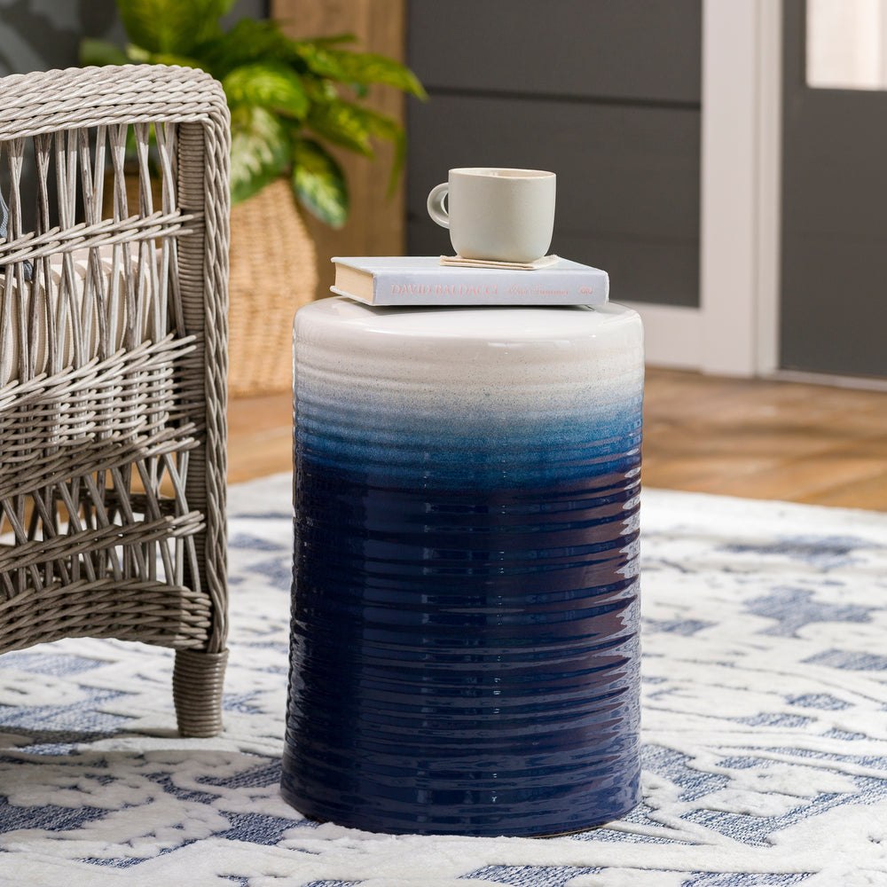 Waverly Ceramic Outdoor Stool