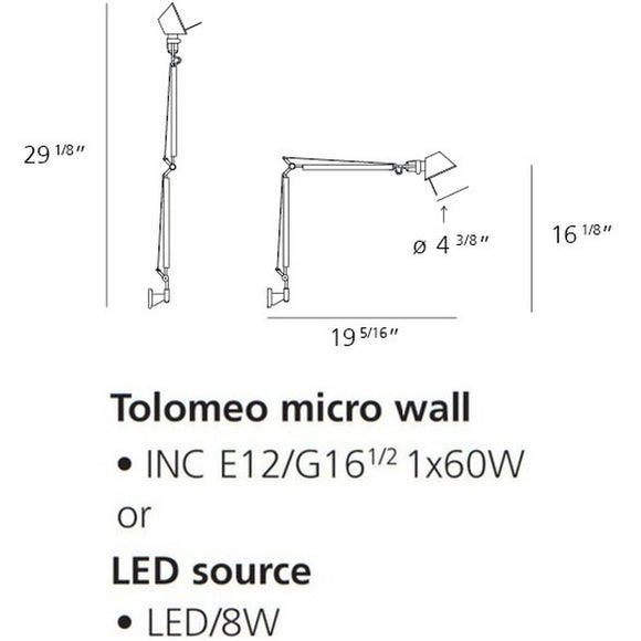 Tolomeo Micro Wall Light