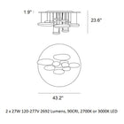 Mercury Semi Flush Mount