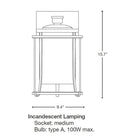 Meridian Large Outdoor Sconce