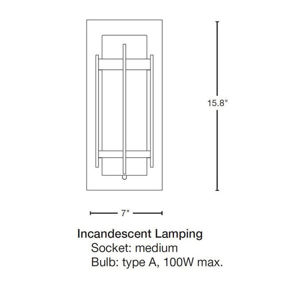 Banded Outdoor Sconce