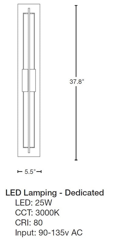 Double Axis Large LED Outdoor Sconce