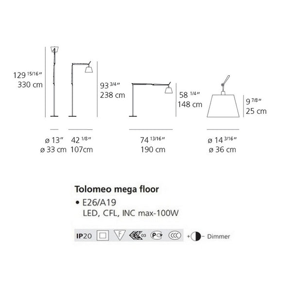 Tolomeo Mega Floor Lamp