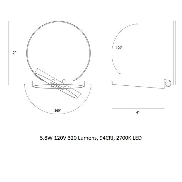 Gravy Hardwire Wall Sconce