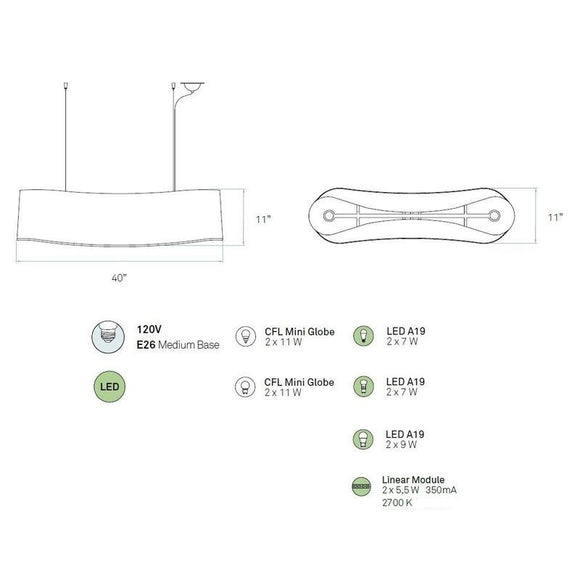 New Wave Suspension Light