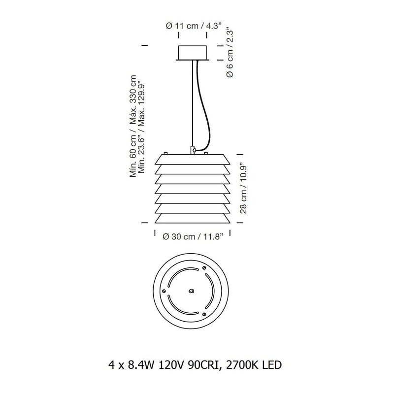Maija 15/30 LED Pendant Light