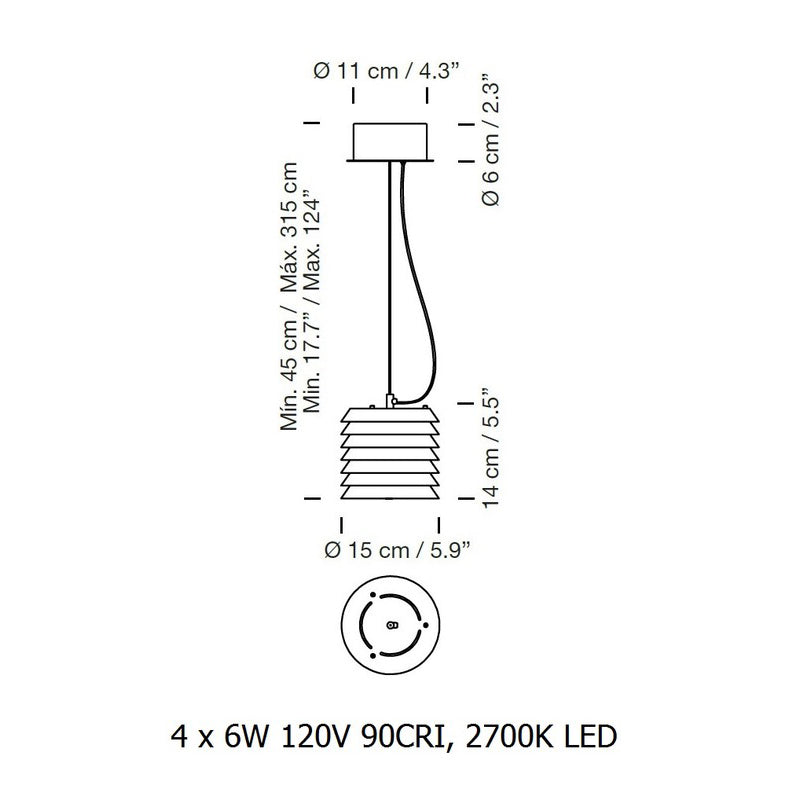 Maija 15/30 LED Pendant Light