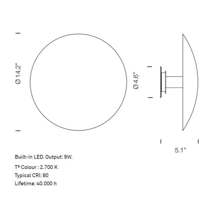 Disco LED Wall Light