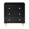 Lolly 3 Drawer Dresser Changer with Removable Changing Tray  option Black/Washed Natural
