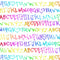 NYC Alphabet Wallpaper  option Rainbow