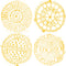 NYC Manhole Wallpaper  option Gold on White