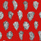 Oysters Wallpaper  option Black White on Red