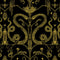 Snake Party Wallpaper  option Gold on Black