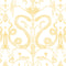 Snake Party Wallpaper  option Gold on White