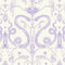 Snake Party Wallpaper  option Lilac on Cream