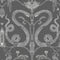 Snake Party Wallpaper  option White on Charcoal Grey