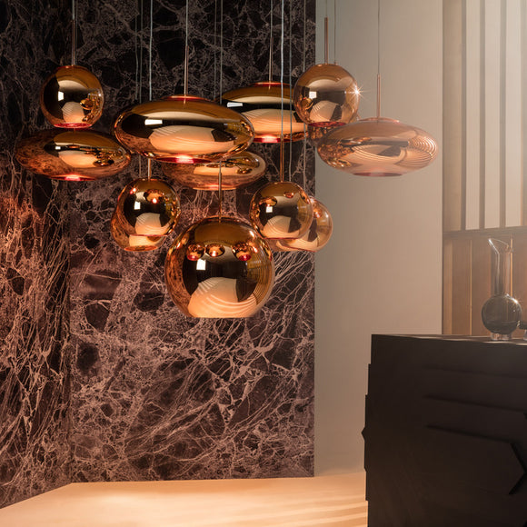 Copper Round Pendant Light