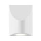 Inside-Out Shear Small Wall Light  option Textured White