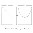 Inside-Out Shear Small Wall Light