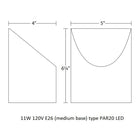 Inside-Out Shear Large Wall Light