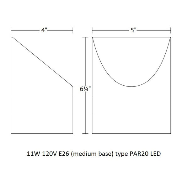 Inside-Out Shear Large Wall Light