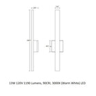 Inside-Out Sword Wall Light