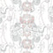 Naga Lotus Wallpaper Sample Swatch  option Pink and Grey / Matte Vinyl Type II