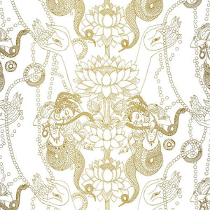 Naga Lotus Wallpaper Sample Swatch