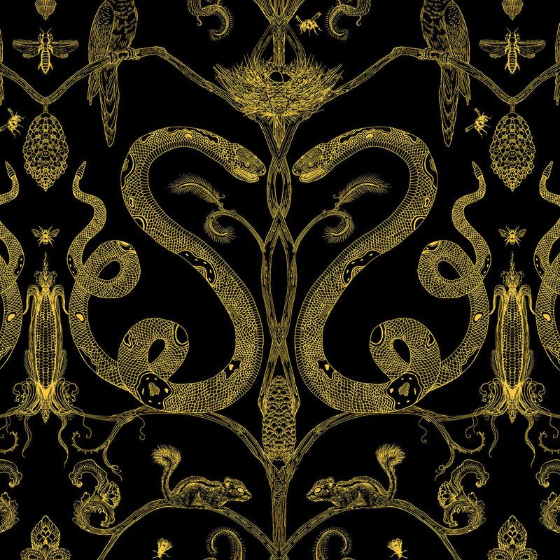 Snake Party Wallpaper Sample Swatch