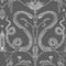 Snake Party Wallpaper Sample Swatch  option White on Charcoal Grey / Canvas Vinyl Type II