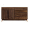 Catalina 4 Drawers on Right, 1 Drawer Over 2 Doors on Left Dresser  option Natural Walnut