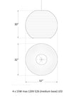 Sun Scraplight Pendant Light