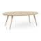 Accent Oval Lounge Table  option Mat Lacquered Oak