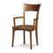 Ingrid Armchair - Wood Seat  option Natural Walnut