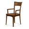 Ingrid Armchair - Wood Seat  option Saddle Cherry
